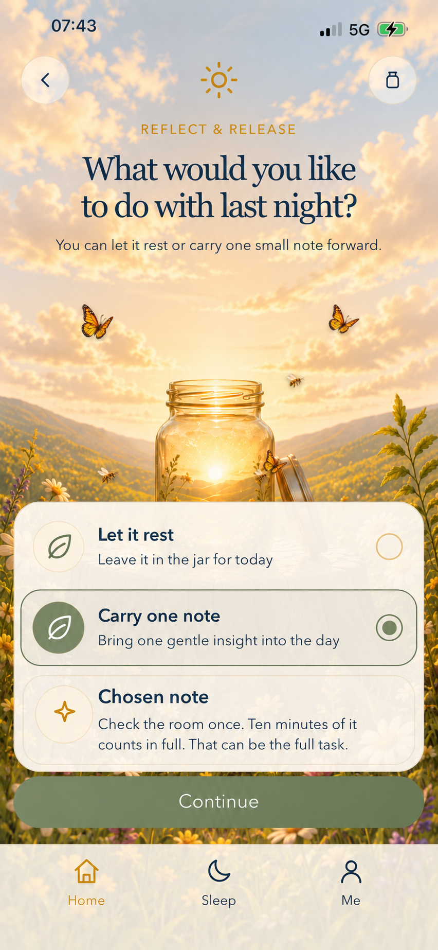 GOODNIGHT JAR — What would you like to do with last night?