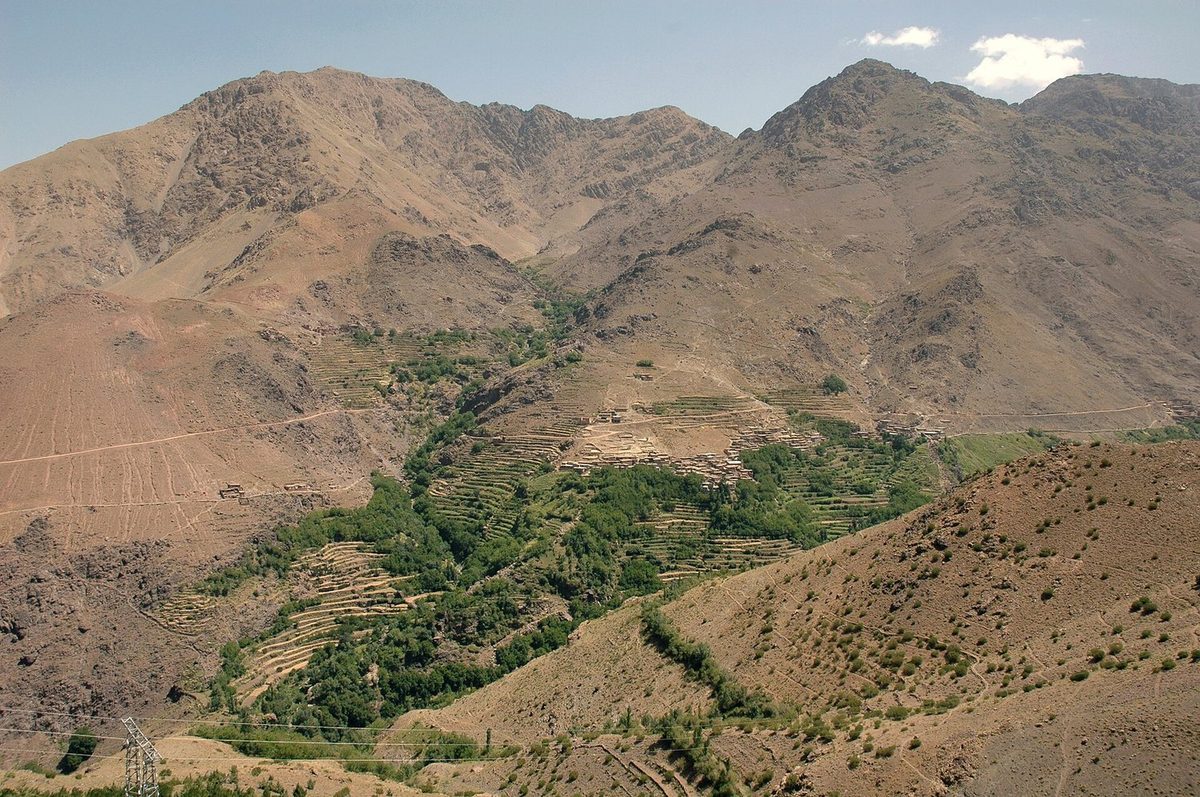 Atlas Mountains landscape in Morocco